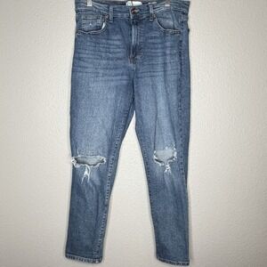 RE Generation Distressed High Rise Jeans‎ 11/30 Grunge 90s Y2K Casualcore Denim